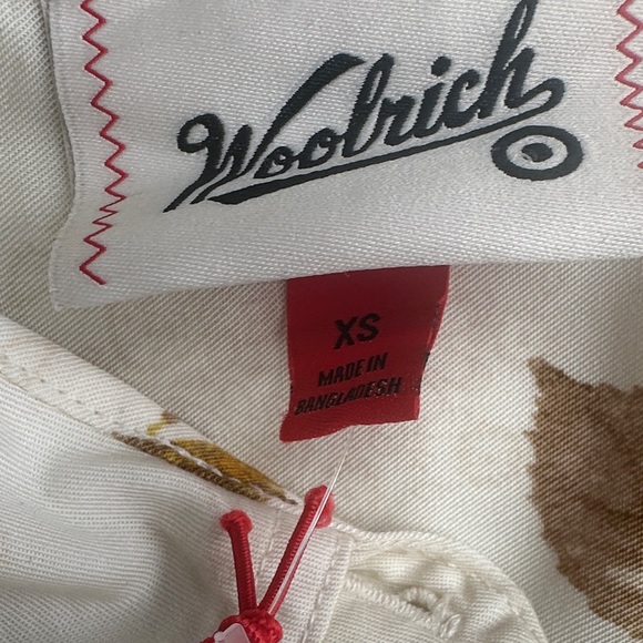 Woolrich Floral Long Sleeve Utility Midi Shirt Dress NWT Size XS - Picture 2 of 7